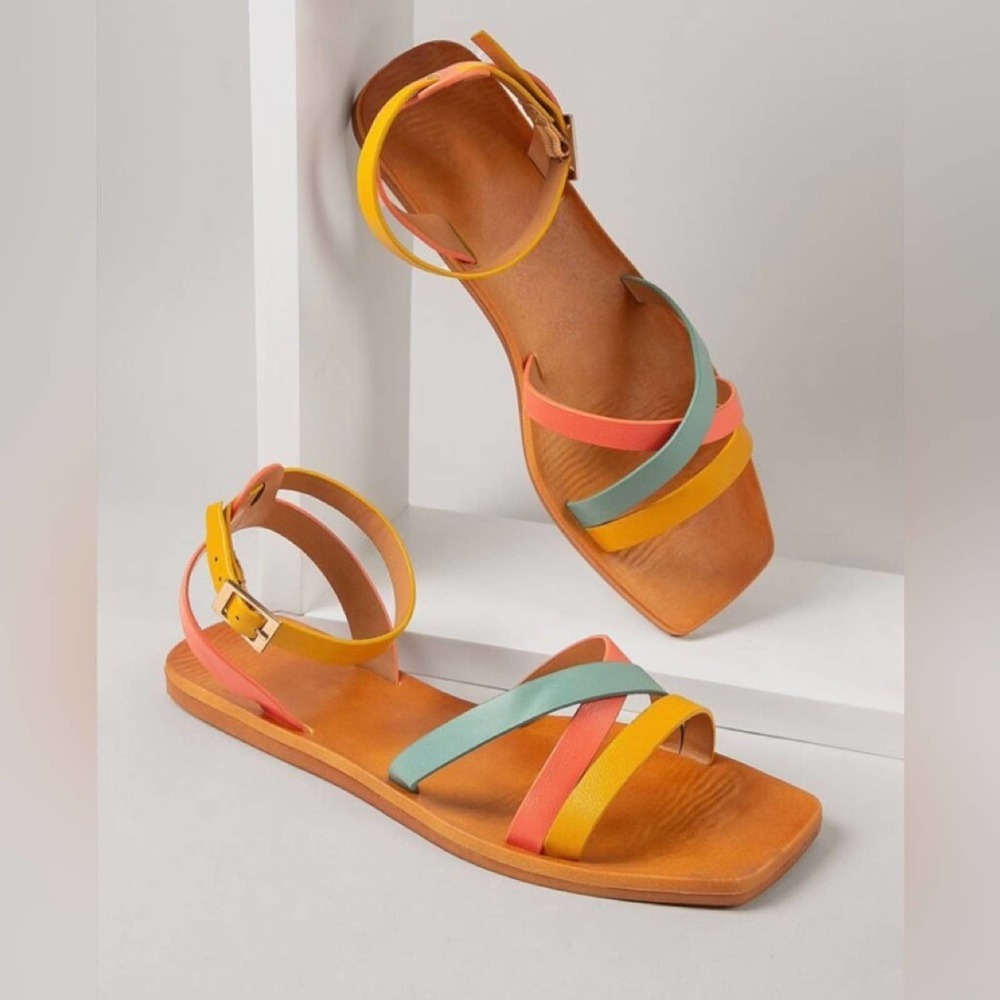 Multicolored sandals - Picture 2 of 9